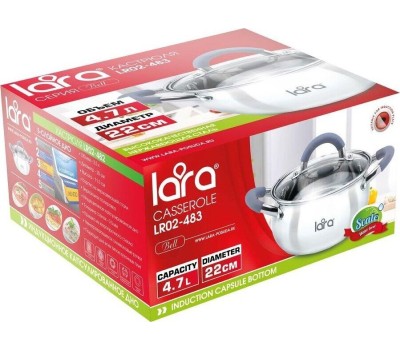 Кастрюля LARA LR02-483 BELL 4,7л