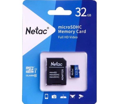 Карта памяти NETAC 32Gb MicroSD P500 (NT02P500STN-032G-S)