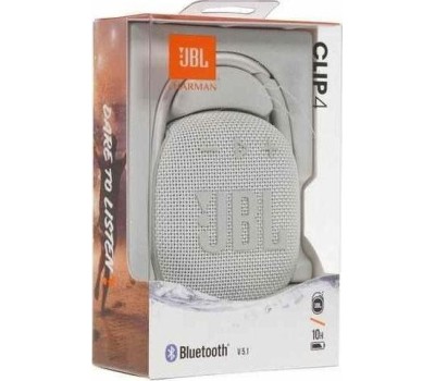 Колонка портативная JBL CLIP 4 WHITE (JBLCLIP4WHT)