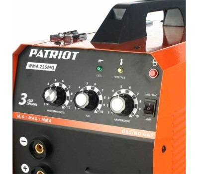 Полуавтомат сварочный PATRIOT 605301755 WMA 225MQ MIG/MAG/MMA Полуавтомат сварочный