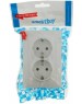Розетка SMARTBUY (SBE-01w-16-S2-Z) Венера, 2-местная, белый