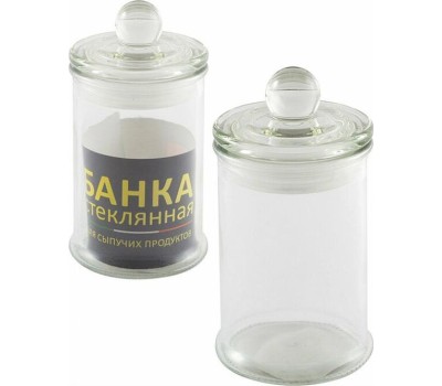 Стеклянная банка MALLONY Стеклянная банка для сыпучих продуктов с крышкой BANCA, объем: 0.15 л (003599)