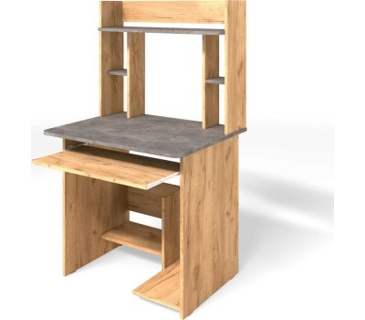 Стол компьютерный БИТЕЛ СК-5 Дуб крафт золотой/ателье светлое