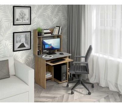 Стол компьютерный БИТЕЛ СК-5 Дуб крафт золотой/ателье светлое