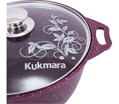 Кастрюля KUKMARA к31tsm а/пр литая 3,0л стекл/кр Trendy style mystery