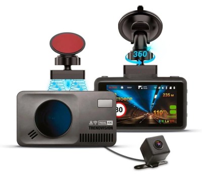 Радар-детектор со встроенным видеорегистратором TRENDVISION DriveCam Real 4K Signature LNA 2CH