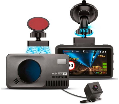 Радар-детектор со встроенным видеорегистратором TRENDVISION DriveCam Real 4K Signature LNA 2CH