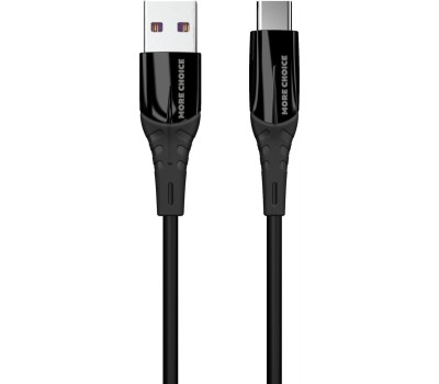 Кабель MORE CHOICE (4620202550033) K35a USB 3.0A для Type-C силикон 1м Black