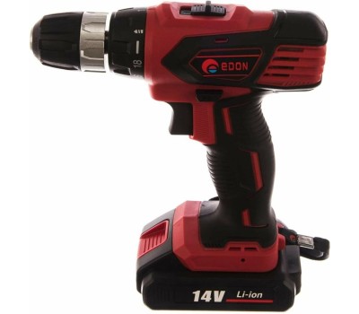Дрель-шуруповёрт EDON AD-14C черный/красный 14790 14В, 2аккум