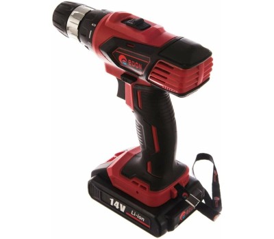 Дрель-шуруповёрт EDON AD-14C черный/красный 14790 14В, 2аккум