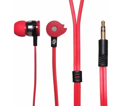 Наушники OKLICK Наушники внутриканальные Оклик HP-S-210 1.2м красный проводные в ушной раковине (D1-1R)
