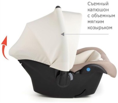 Детское автомобильное кресло SIGER KRES3720 Дафни гр.0+, мокко