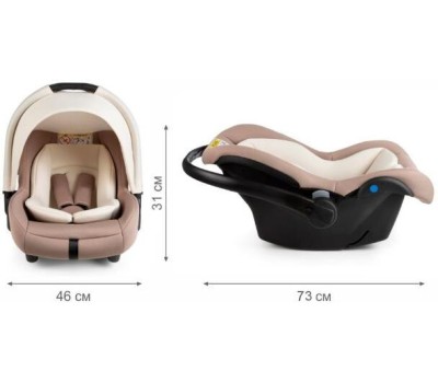 Детское автомобильное кресло SIGER KRES3720 Дафни гр.0+, мокко
