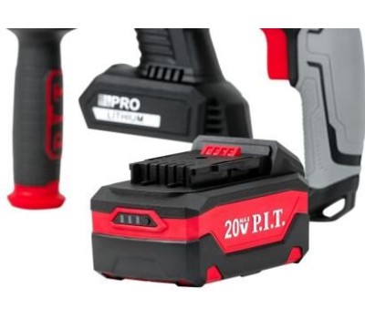 Перфоратор аккумуляторный P.I.T. Перфоратор SDS-Plus аккум. бесщеточный PBH20H-22B/1 (20В, 1,8Дж, 3реж, Ø22мм, 1акб, ЗУ, кейс)