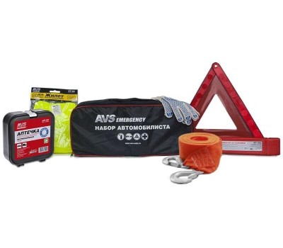 Набор автомобилиста AVS AN-01 6 предметов (черная сумка) A07284S
