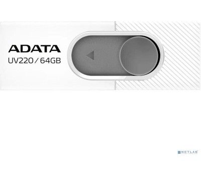 A-DATA Flash Drive 64GB UV220 USB2.0, белый и серый [auv220-64g-rwhgy]