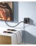 UGREEN Сетевое зарядное устройство CD314 (90613) DigiNest Outlet Extender (1 AC outlets + 30W 2A1C). Цвет: черный