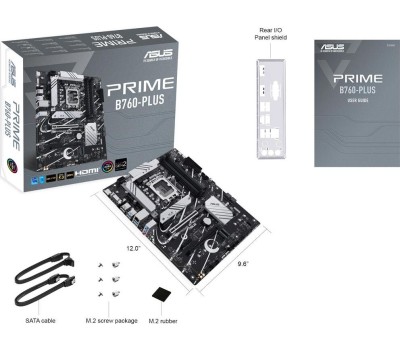 Материнская плата ASUS Материнская плата PRIME B760-PLUS, Socket LGA 1700, Intel B760, ATX, Ret