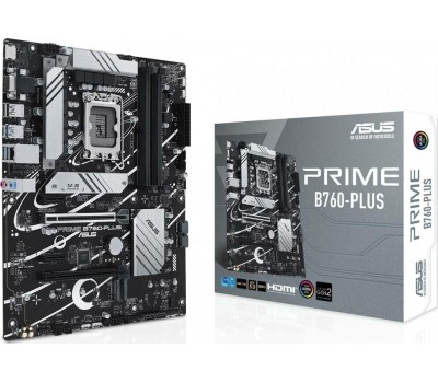 Материнская плата ASUS Материнская плата PRIME B760-PLUS, Socket LGA 1700, Intel B760, ATX, Ret