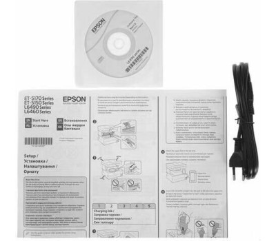 МФУ струйный EPSON МФУ струйное L6490 цветная печать, A4, с СНПЧ, серый [c11cj88405/404/502/507]