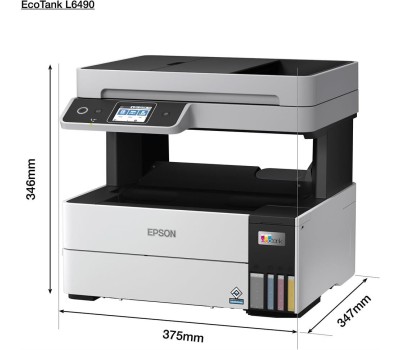 МФУ струйный EPSON МФУ струйное L6490 цветная печать, A4, с СНПЧ, серый [c11cj88405/404/502/507]