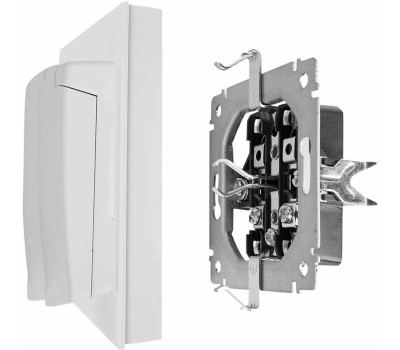 IEK Розетка силовая Brite РСбш12-3-44-БрБ, двойная, скрытая, заземление орки, IP44, белый [br-r26-16-44-k01-f]