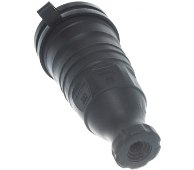 IEK Розетка силовая Омега, одинарная, 1 розетка, открытая, заземление, IP44, черный [pkr21-016-2-k02]