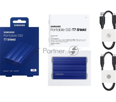 Samsung Portable SSD 1TB T7 Shield [MU-PE1T0R/WW] Type C-to-C/A, USB 3.2 Gen2