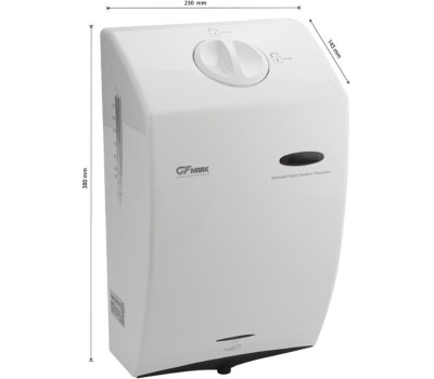 GFmark - Дозатор сенсорный, ДЕЗИНФЕКЦИЯ, белый, пластик АБС, 1500 мл 6341