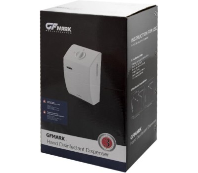 GFmark - Дозатор сенсорный, ДЕЗИНФЕКЦИЯ, белый, пластик АБС, 1500 мл 6341