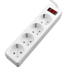 Сетевой фильтр 5BITES SP4W-518 GARDA - 4 роз - 1,8 м - белый