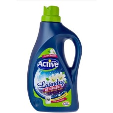 Гель для стирки ACTIVE Гель-концентрат для стирки белья универсальный Clean Breeze Альпийские луга, 2500 мл, Green (511601121)