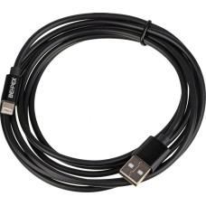NONAME Кабель Lightning (m) - USB (m), 2м, 2.4A, черный