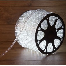 Лента светодиодная NEON-NIGHT Дюралайт LED трехжильный 230В 13мм 36 LED/м БЕЛЫЙ свечение с динамикой модуль 1м бухта 100м