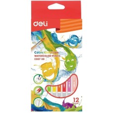 DELI Карандаши Color Emotion EC00700 EC00700, липа, 12 цв., коробка европодвес