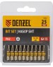 Бита DENZEL Бита PH2х25, сталь S2, шестигранный профиль, 10 шт. Е 6,3 11652