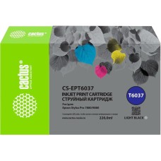 Картридж CACTUS Картридж CS-EPT6037, T6037, серый пигментный / CS-EPT6037