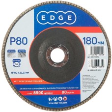 Круг лепестковый EDGE Круг лепестковый торцевой (180х22.23 мм, P80)