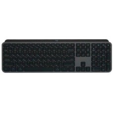 LOGITECH Клавиатура MX Keys S, беспроводная, USB, Bluetooth/Радиоканал, ножничная, с гравировкой, графитовый/черный [920-011600]