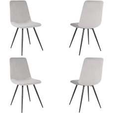 БЮРОКРАТ Комплект стульев CH-K6_4, 4шт, на ножках, ткань, светло-серый [ch-k6_1/hl09_4]