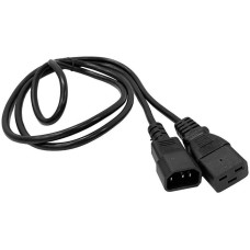 LANMASTER Шнур питания LAN-PP19/14-1.5-BK C19-С14 проводник.:3x0.75мм2 1.5м 220В 10А черный