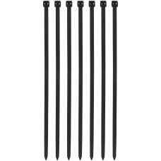 СИБРТЕХ Хомуты, 300 х 8 мм, пластиковые, черные, 100 шт 45573