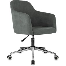 БЮРОКРАТ Кресло CH-390SL, ткань, до 120кг, монолитные подлокотники, серый