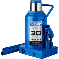 ЗУБР 30 т, 285 - 465 мм, бутылочный гидравлический домкрат, Профессионал (43060-30)