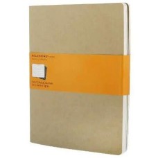 MOLESKINE Блокнот CAHIER JOURNAL QP421 XLarge 190х250мм обложка картон 120стр. линейка бежевый (3шт)