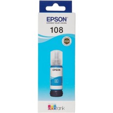 EPSON Чернила 108 C13T09C24A голубой 70мл для L8050/L18050