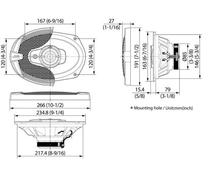 Автоакустика JVC CS-DR693