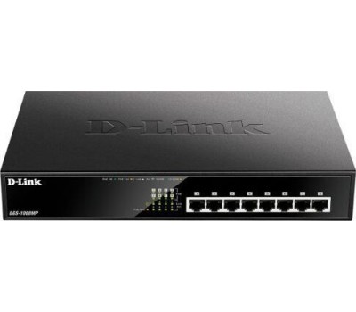 Коммутатор D-LINK DGS-1008MP/B1A