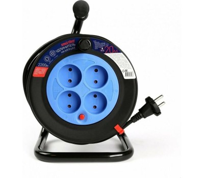 удлинитель SMARTBUY (SBE-10-4-20-N) 4 гнз - 20м, на катушке, б/з