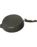 Сковорода МЕЧТА С24902 Premium (mokko) 24см с несъемн. ручкой и стекл. крышкой